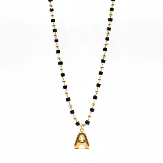 Collana My Letter Gold Edition | Acciaio 316L PVD Oro