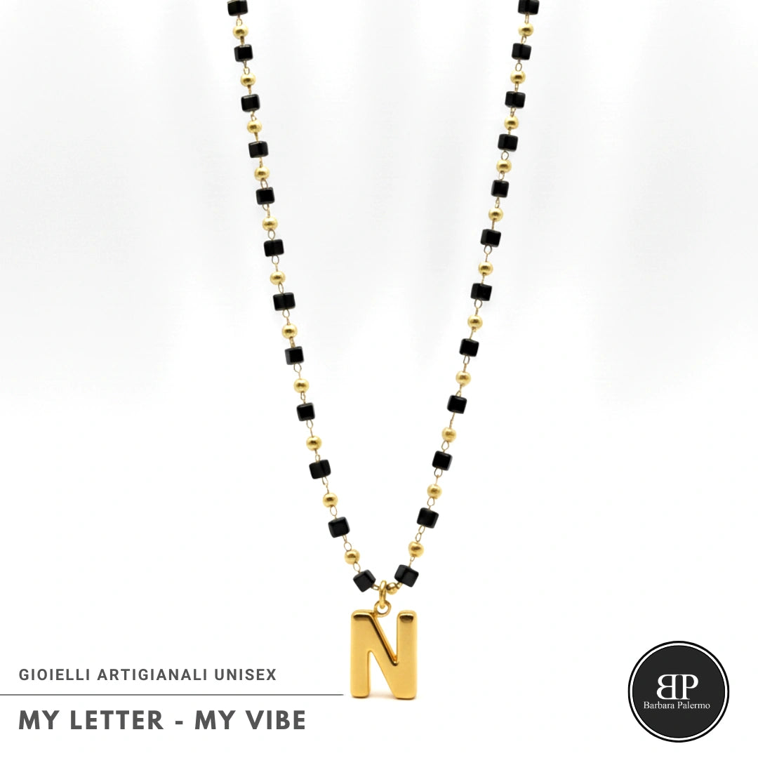 Collana My Letter – Gold Edition | Acciaio 316L PVD Oro