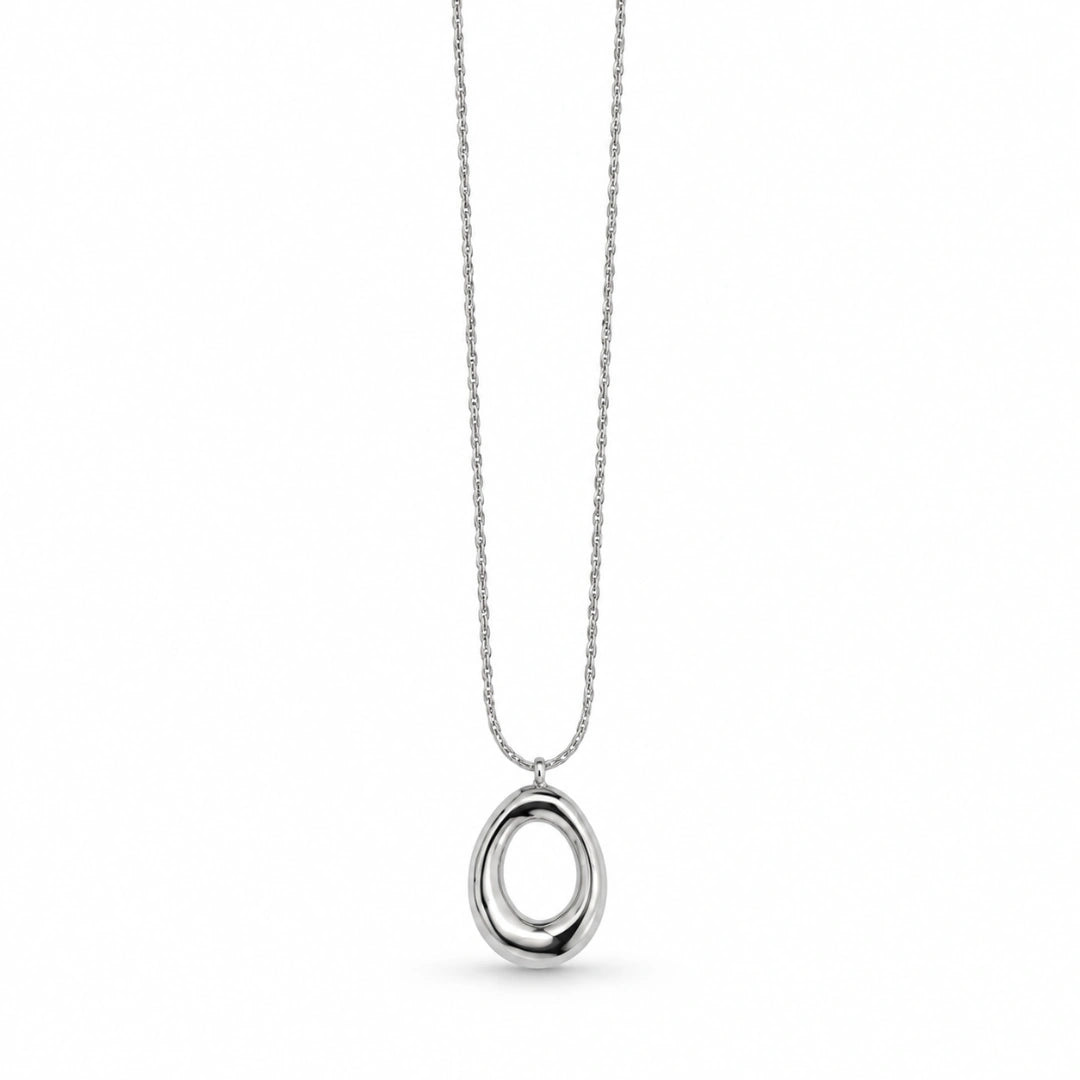 Collana NÉA Ovale in Acciaio Lucido