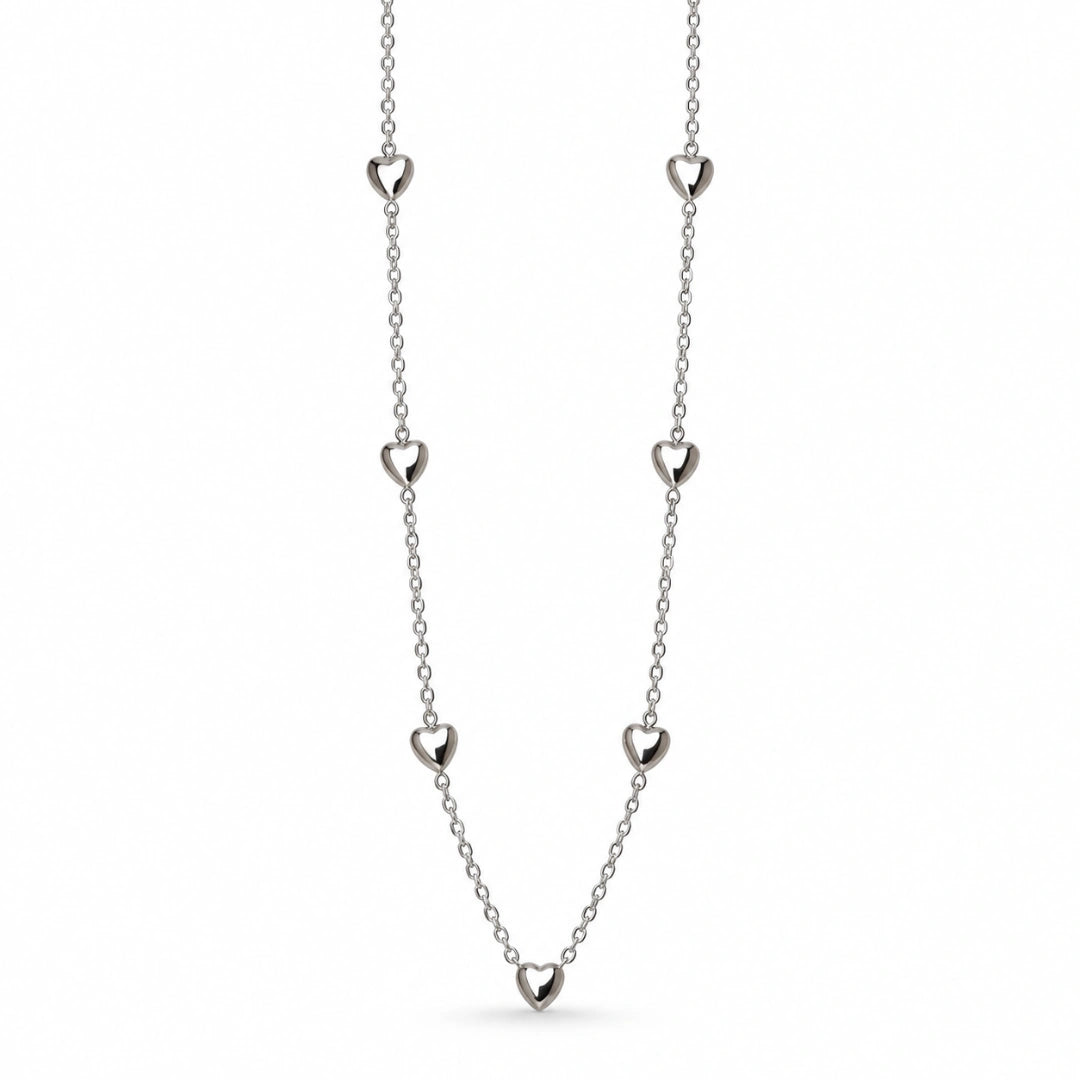Collana NÉA Cuori in Acciaio