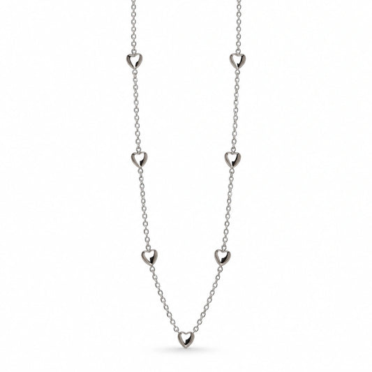 Collana NÉA Cuori in Acciaio