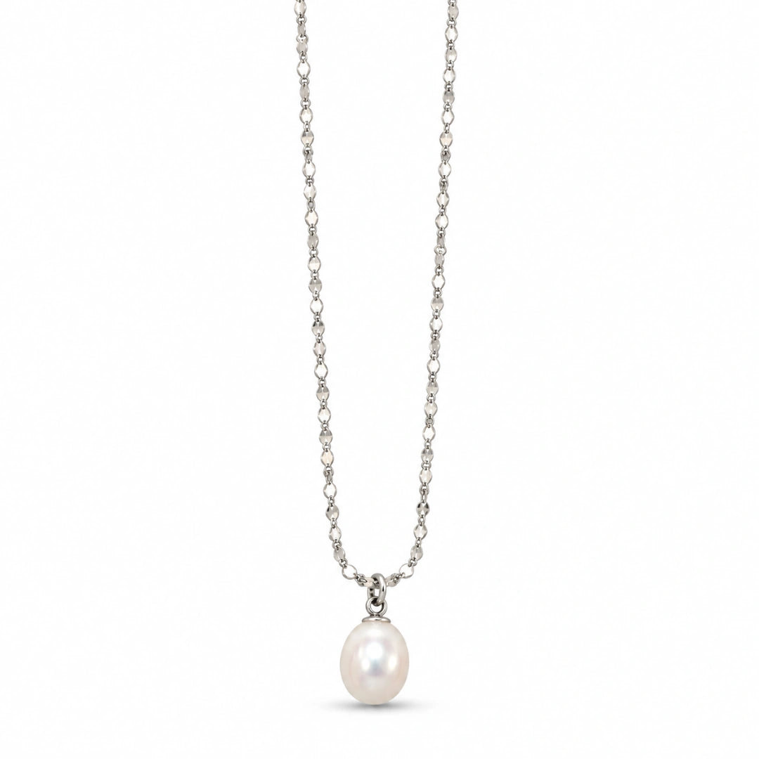 Collana NÉA Perla d’Acqua Dolce in Acciaio