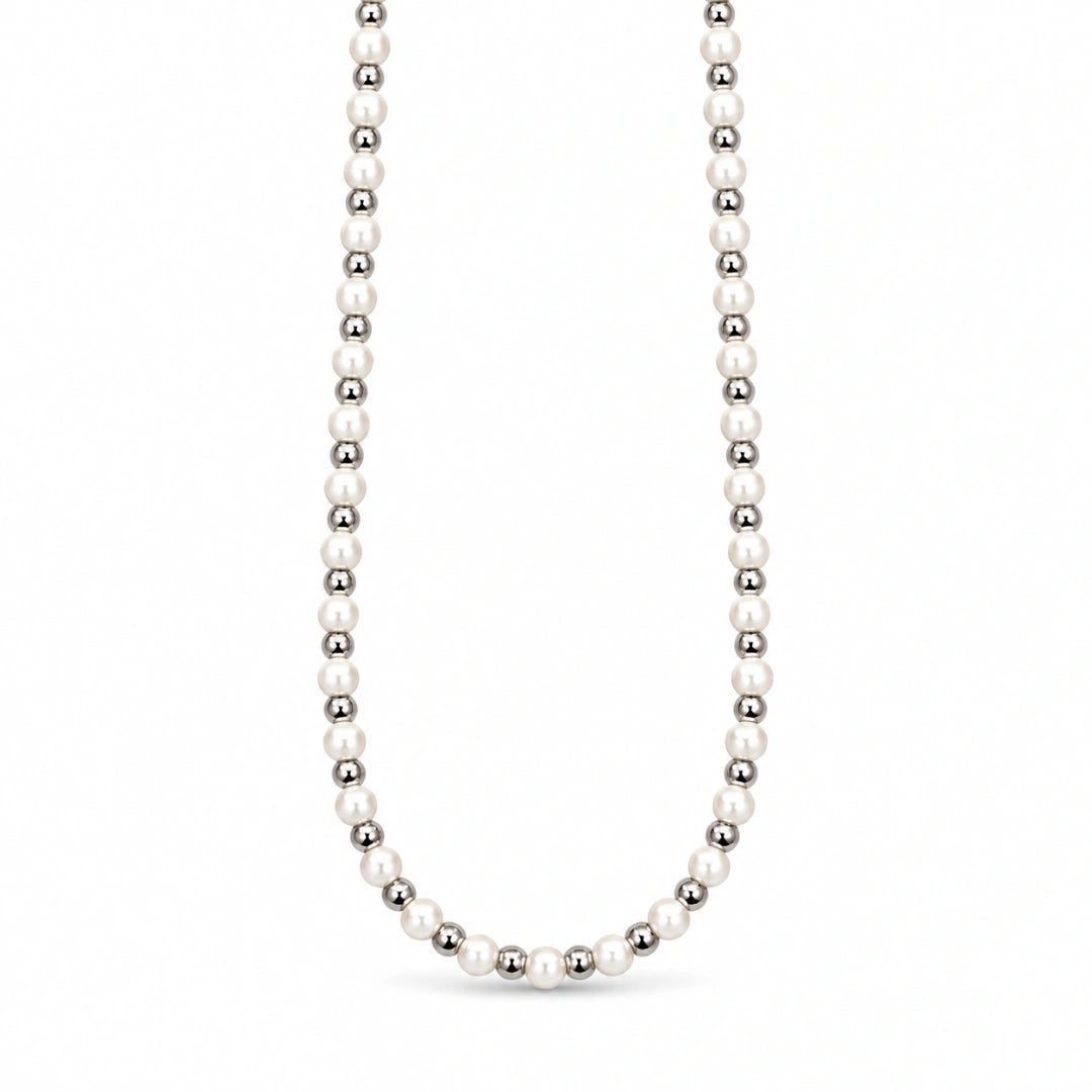 Collana NÉA Perle d’Acqua Dolce e Acciaio 316