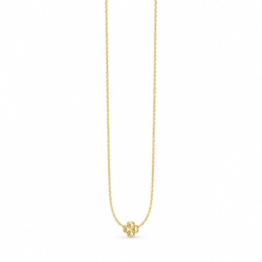 Collana NÉA Quadrifoglio Minimal in Acciaio 316L