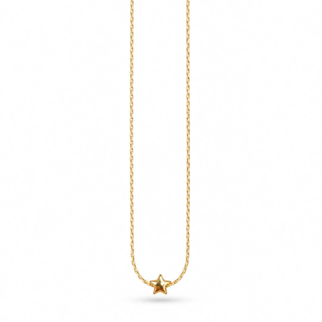 Collana NÉA Stella Gold in Acciaio