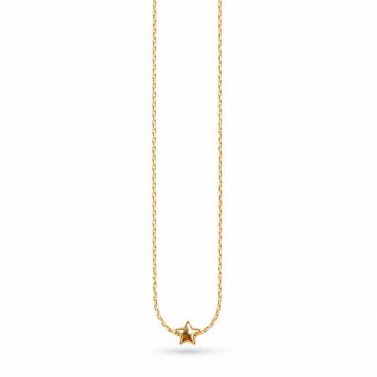Collana NÉA Stella Gold in Acciaio