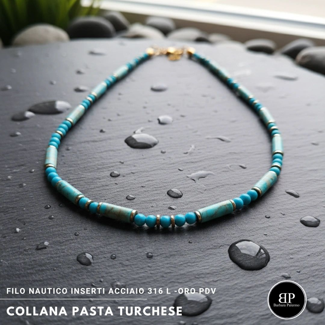 Collana Pasta Turchese
