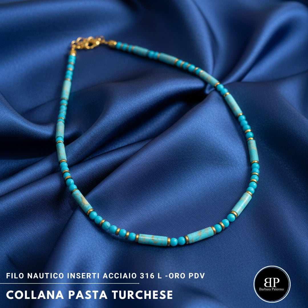 Collana Pasta Turchese