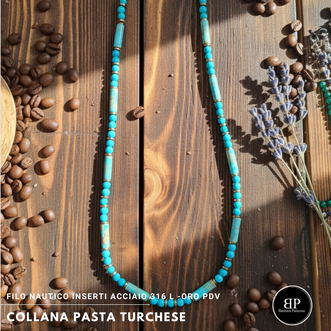 Collana Pasta Turchese