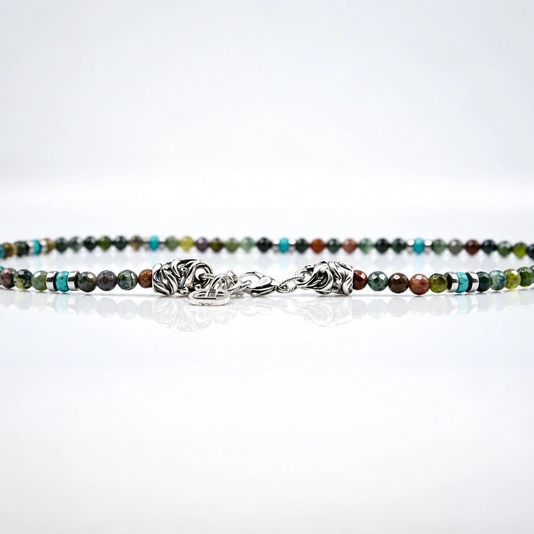 Indigo Rokoko Halskette – Natur, Harmonie, Charakter