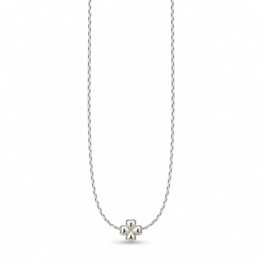 Collana NÉA Quadrifoglio Minimal in Acciaio 316L
