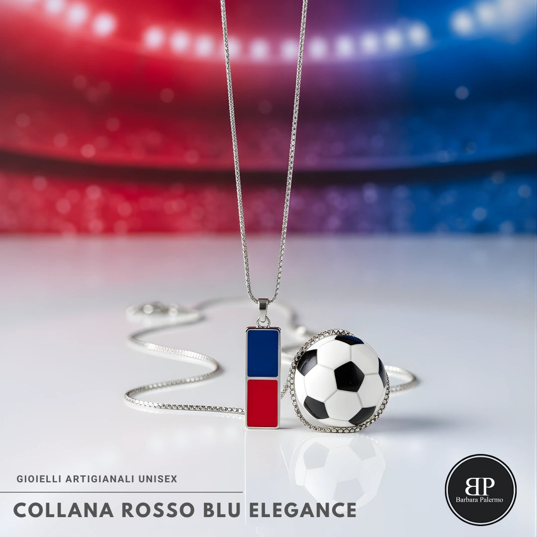 Collana Rosso Blu Elegance