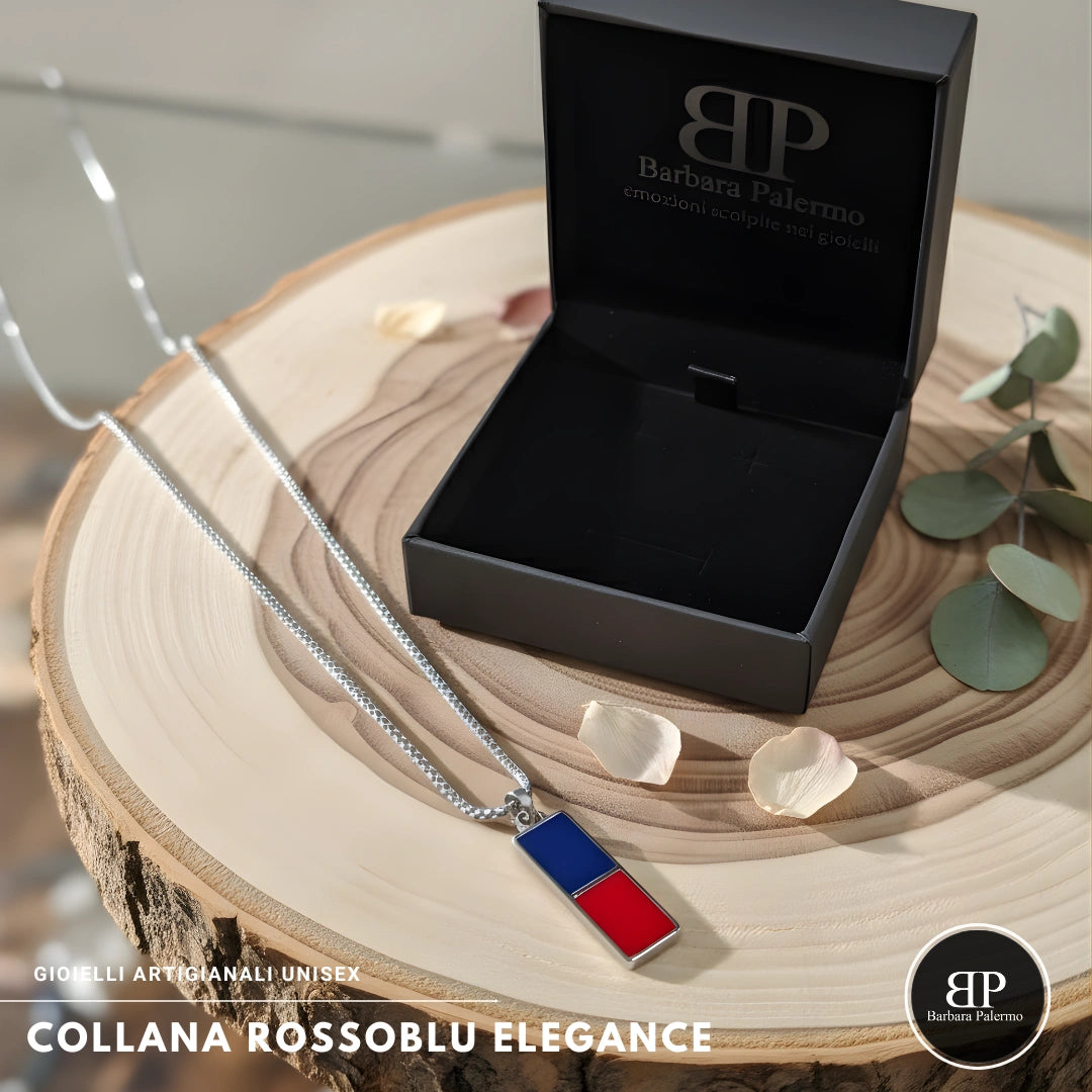 Collana Rosso Blu Elegance