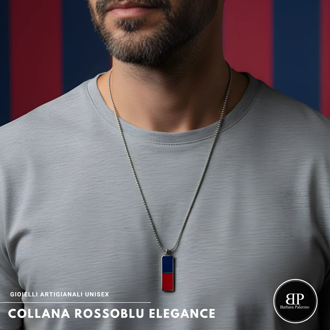 Collana Rosso Blu Elegance