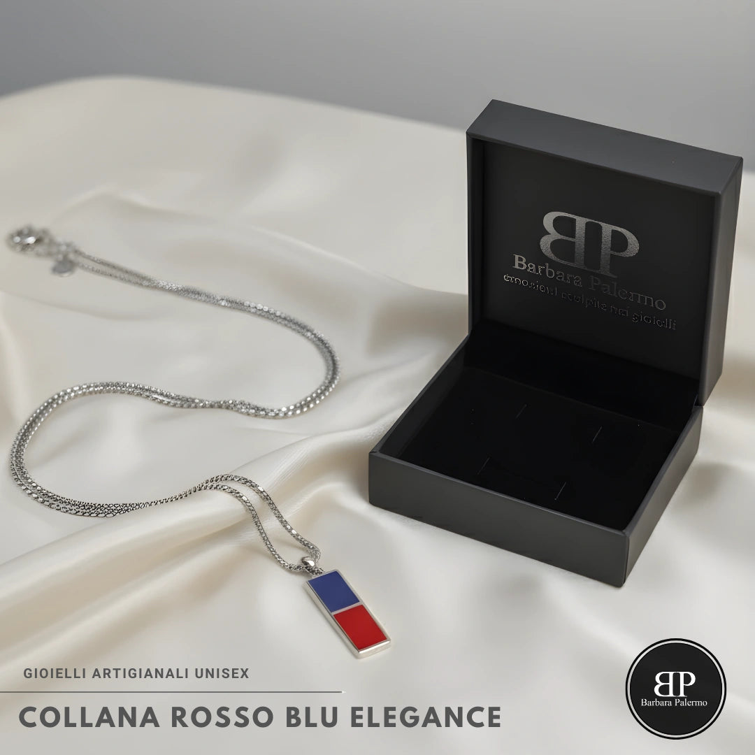 Collana Rosso Blu Elegance