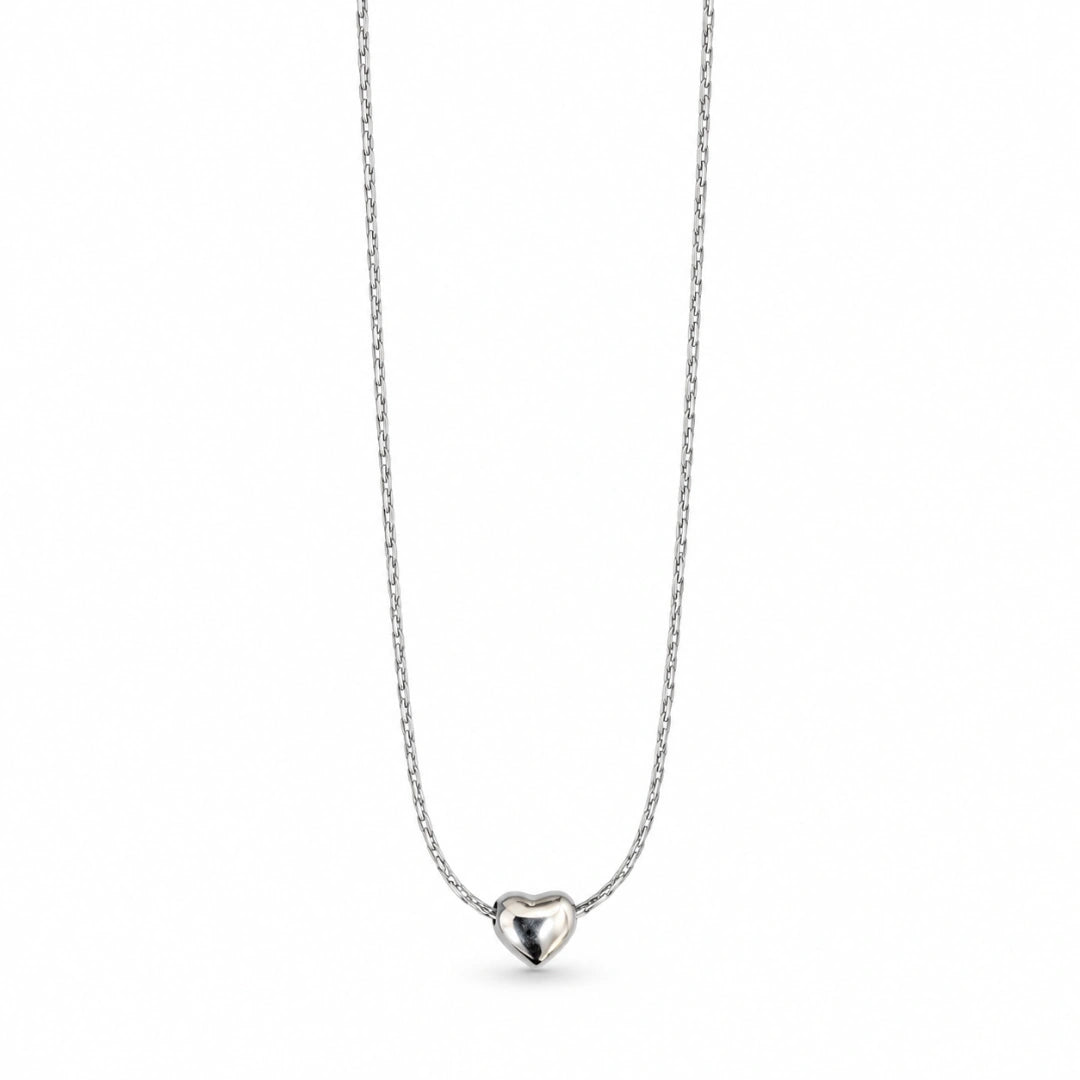 Collana NÉA Cuore minimal in acciaio