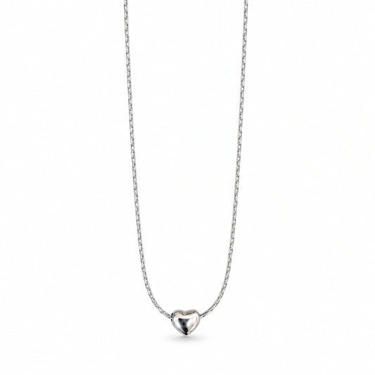 Collana NÉA Cuore minimal in acciaio
