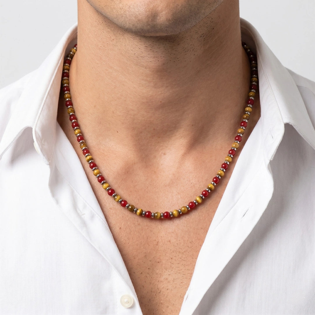 Steine: mehrfarbiges Hartsteinarmband