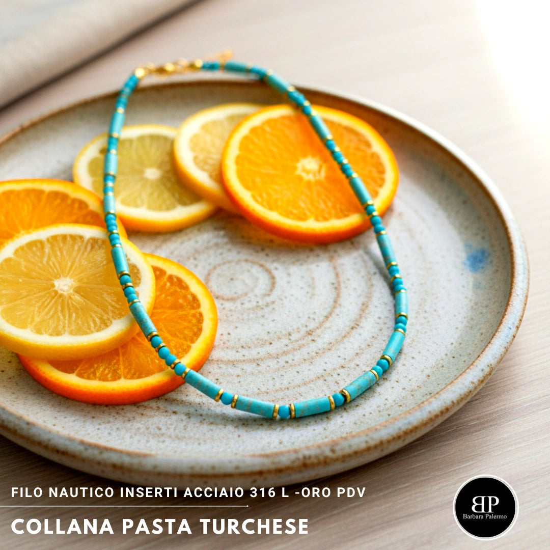 Collana Pasta Turchese
