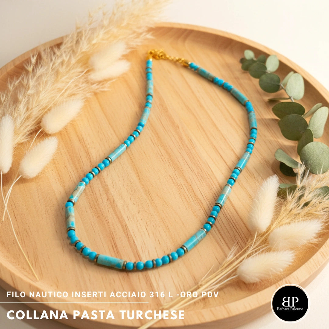 Collana Pasta Turchese