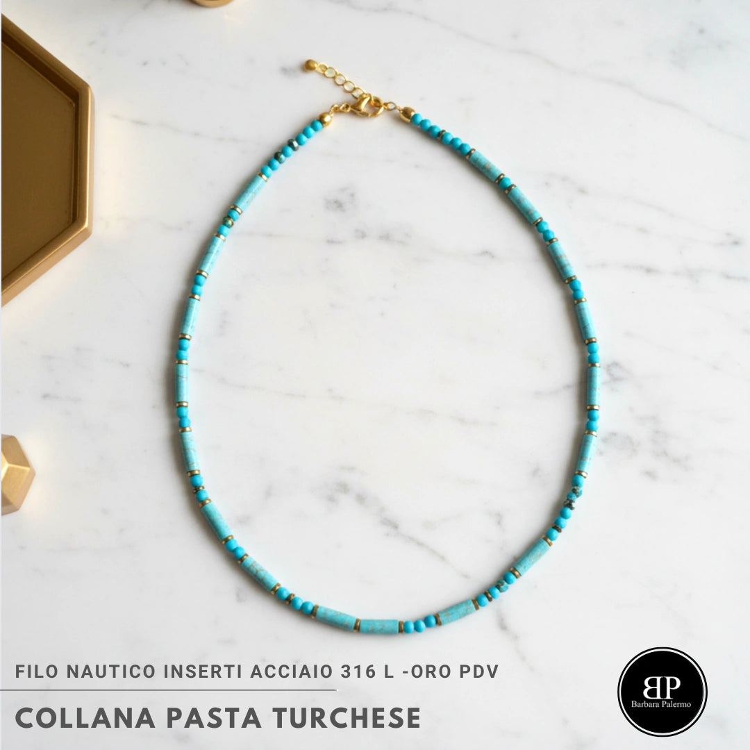 Collana Pasta Turchese
