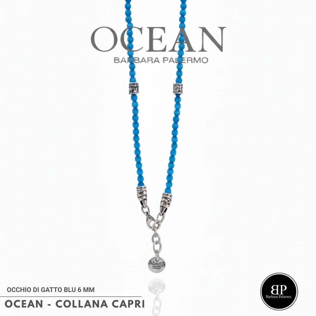 Capri Blaue Achat Halskette
