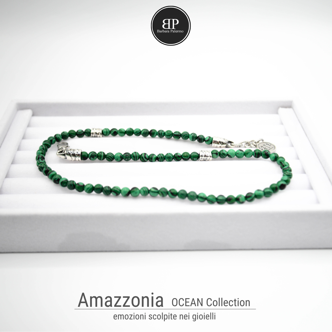 Amazonia: Die exotische Malachit-Halskette aus der Ocean Collection