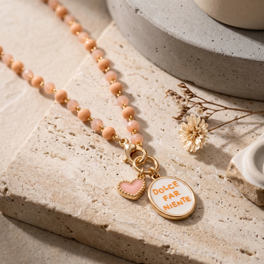 Collana Favola Dolce Far Niente con Cristalli Oro