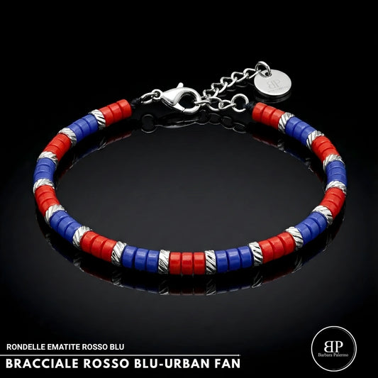 Bracciale Rosso Blu Urban Fan