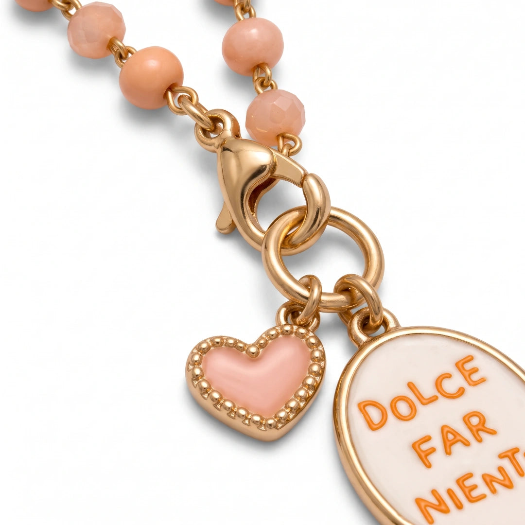 Collana Favola Dolce Far Niente con Cristalli Oro