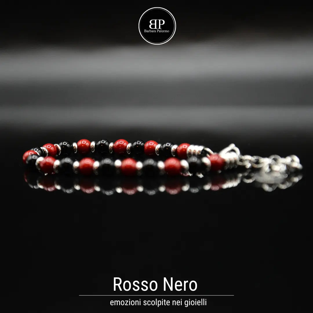 Braccialetto Rosso Nero - Passione e Stile Senza Tempo