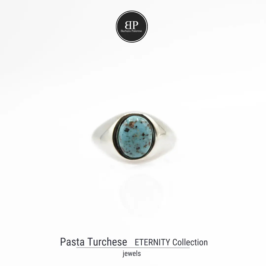 Eternity - Anello con Pasta Turchese: Un Simbolo di Fascino ed Eleganza