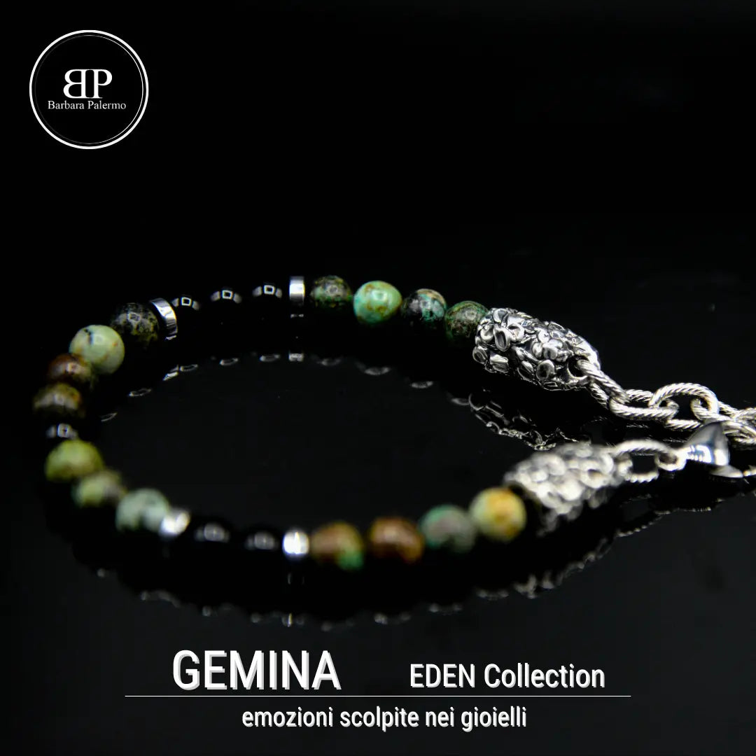 Bracciale Gemina: Dualità di Gemme nell'Anima di Eden