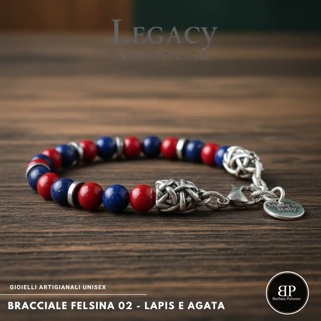 Bracciale Felsina 02 – Rosso Blu