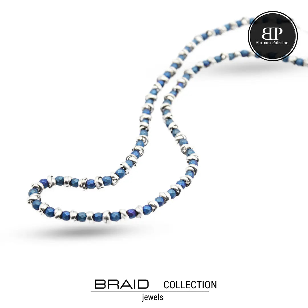 Collana Braid - Blu Profondo