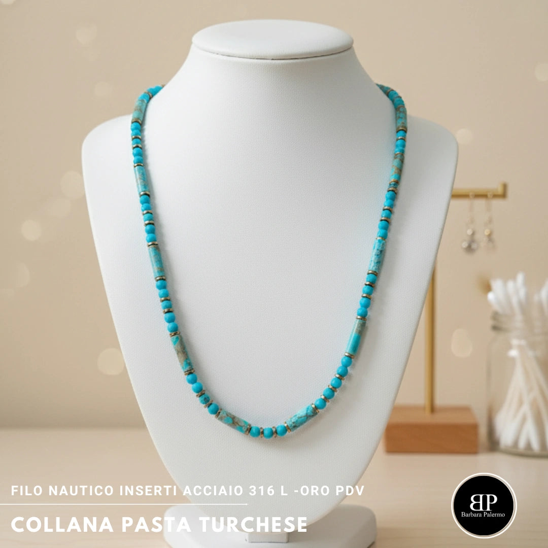 Collana Pasta Turchese