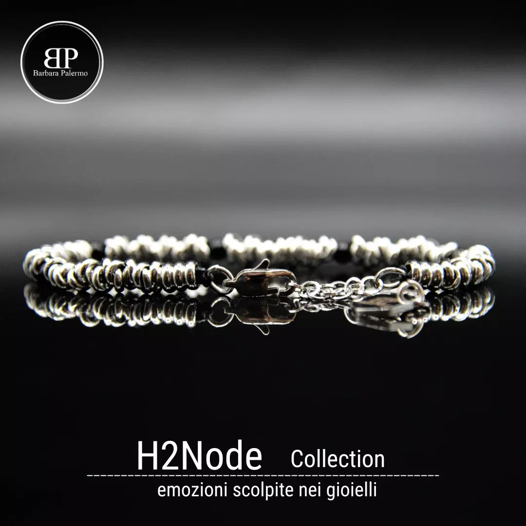 Armband H2Node - Schwarzer Onyx: Reine Eleganz