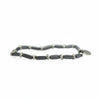 Eris-Armband mit anthrazitfarbenem Hämatit und 4 mm Stahlknoten
