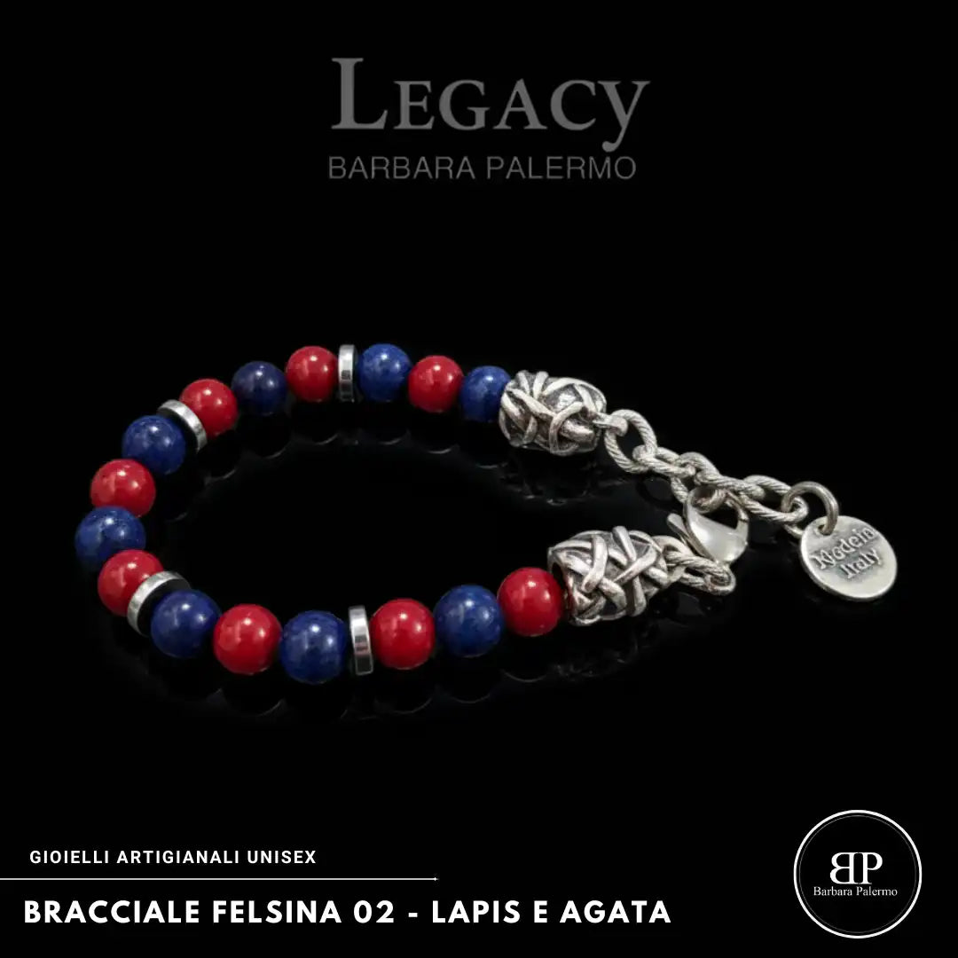 Bracciale Felsina 02 – Rosso Blu