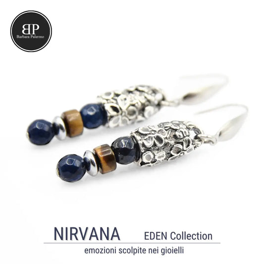 Orecchini Nirvana: Armonia in Blu e Argento