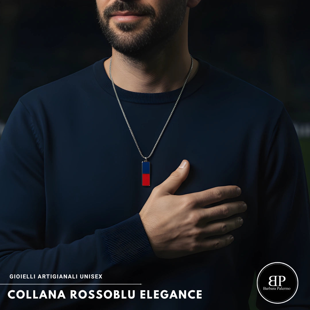 Collana Rosso Blu Elegance