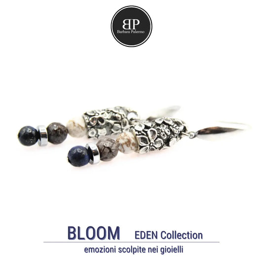Orecchini artigianali con pietre Bloom: Eleganza Floreale