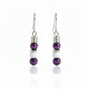 Orecchini Occhio di Tigre Viola & Howlite – Acciaio 316L