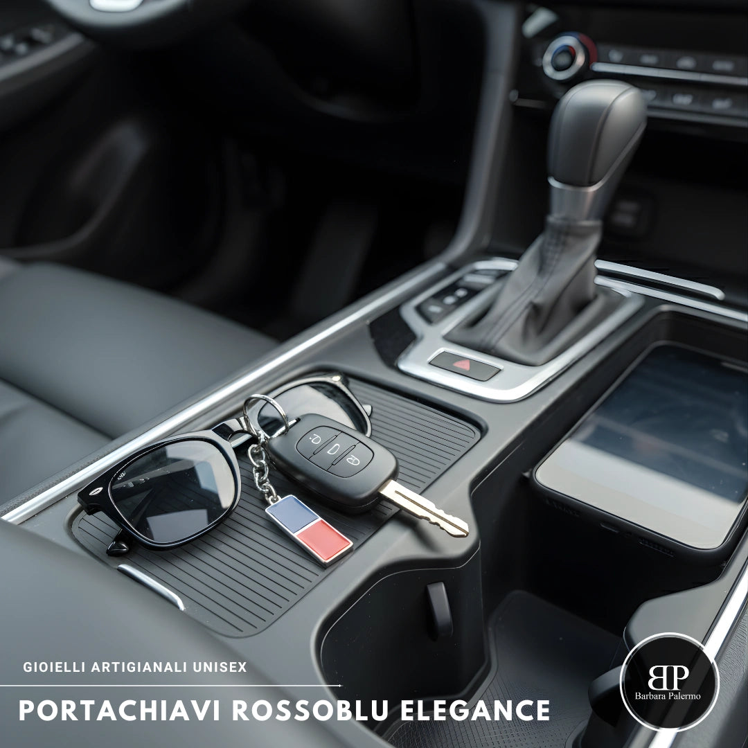 Portachiavi Rosso Blu Elegance
