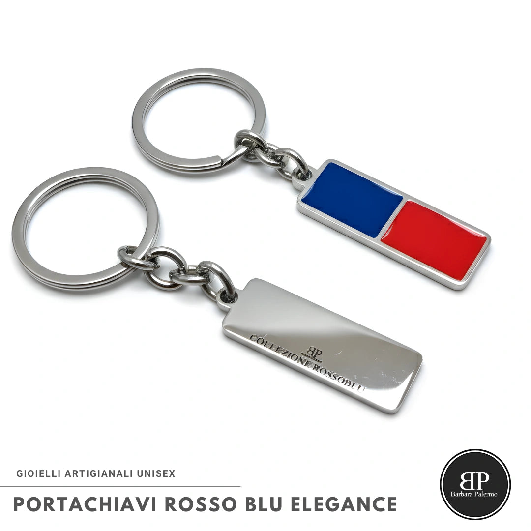 Portachiavi Rosso Blu Elegance