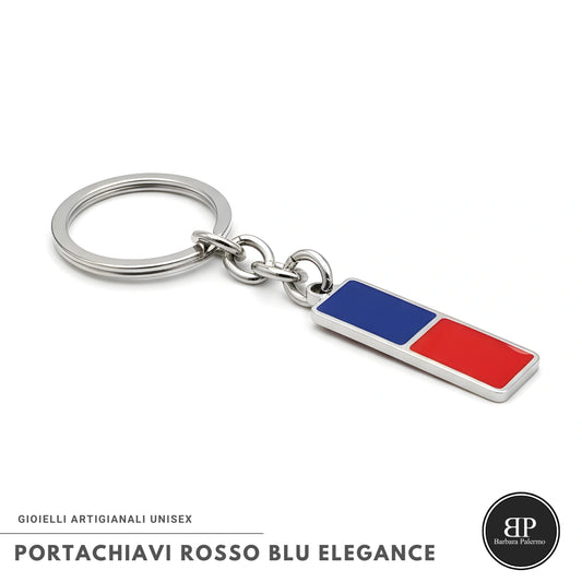Portachiavi Rosso Blu Elegance
