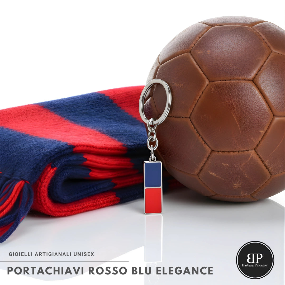 Portachiavi Rosso Blu Elegance