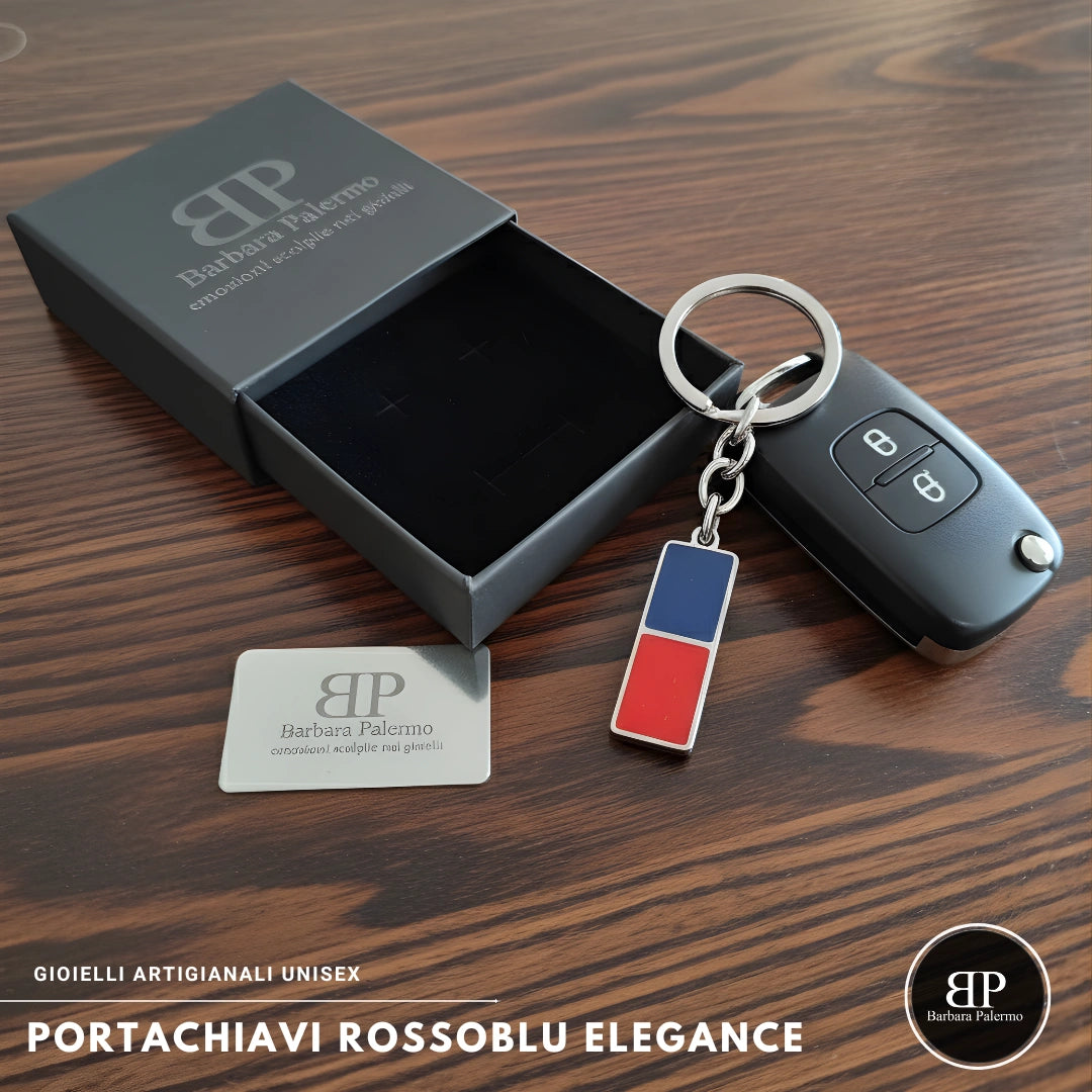 Portachiavi Rosso Blu Elegance