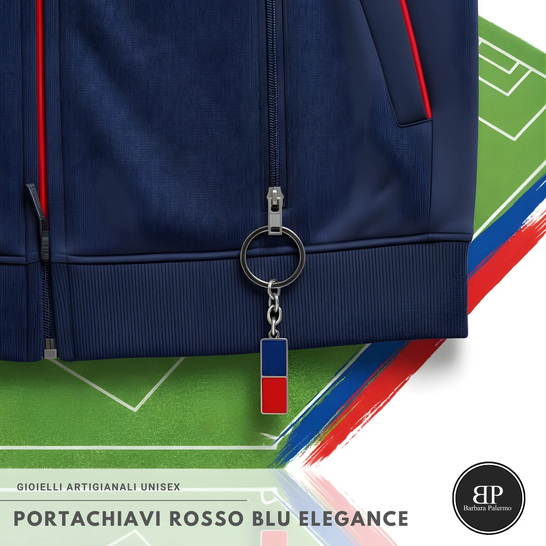 Portachiavi Rosso Blu Elegance