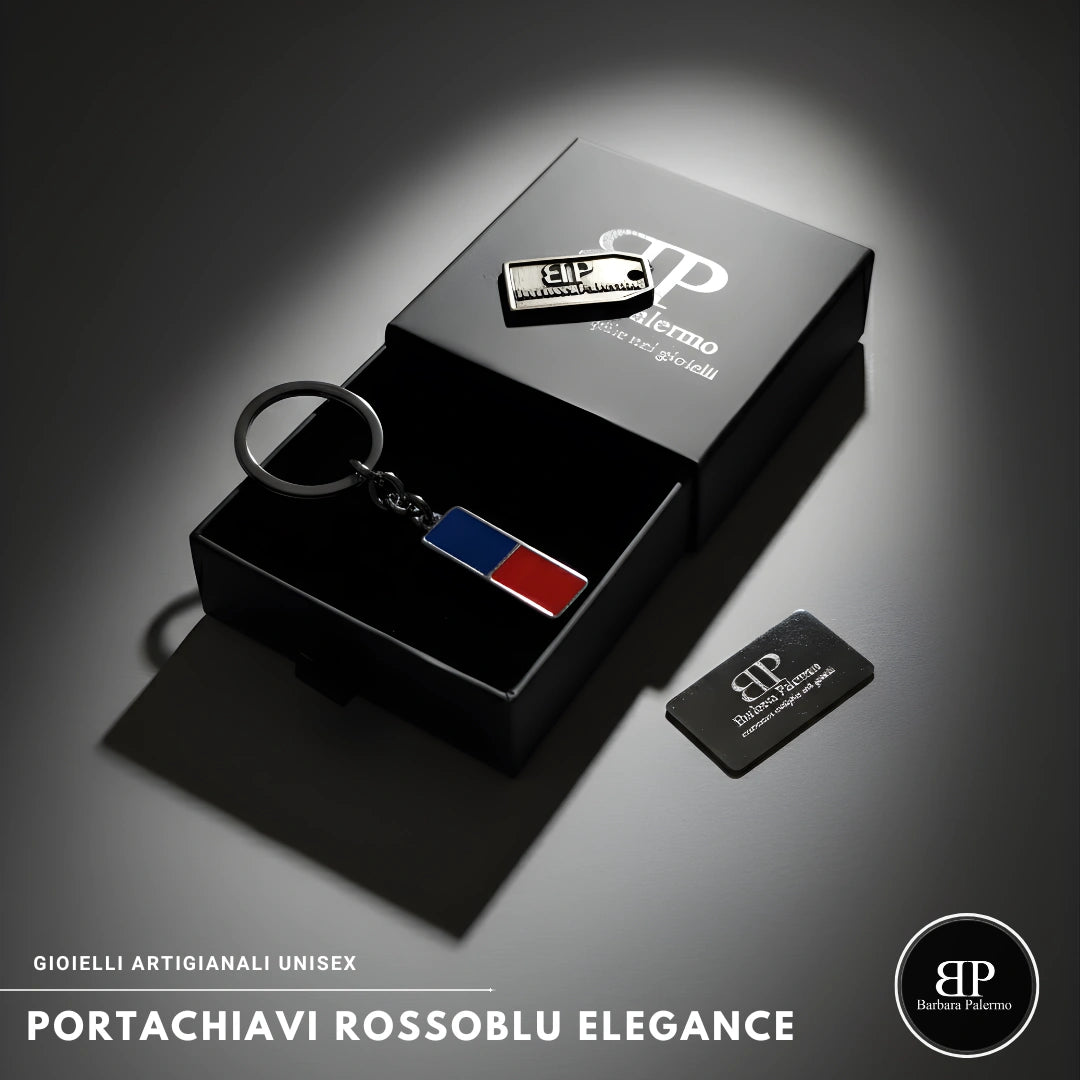 Portachiavi Rosso Blu Elegance